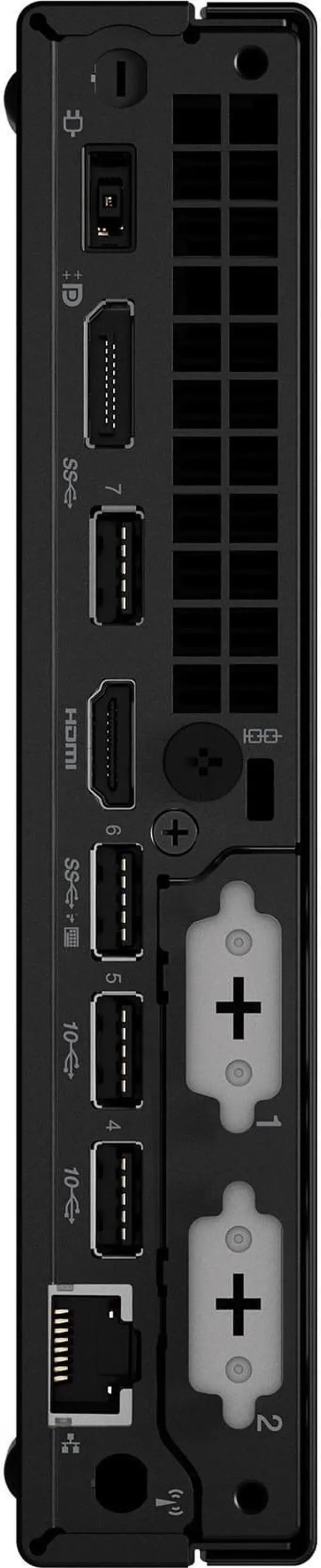 Alt view image 9 of 16 - Lenovo ThinkCentre M90q Gen 3 11U50051US Desktop Computer - Intel Core i5 12th Gen i5-12500 Hexa-core (6 Core) 3 GHz - 16 GB RAM DDR5 SDRAM - 256 GB M.2 PCI Express NVMe 4.0 x4 SSD - Tiny - Black - In