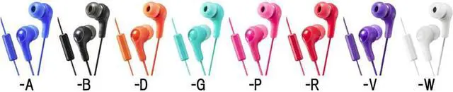 Alt view image 4 of 4 - JVC Gumy Plus HA-FX7M Earset - Wired - 16 Ohm - 10 Hz - 20 kHz - Earbud - In-ear - 3.30 ft Cable - Black