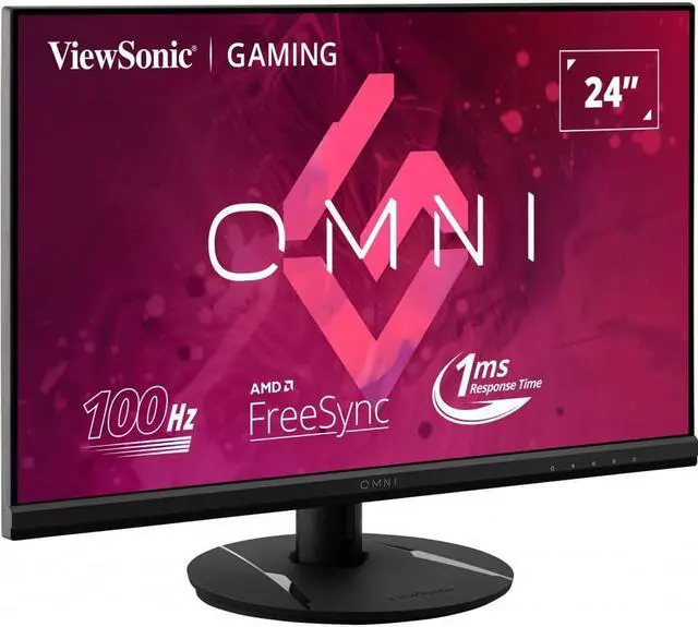 Alt view image 10 of 20 - ViewSonic VX2416 24 Inch 1080p 1ms 100Hz Gaming Monitor with IPS Panel, AMD FreeSync, Eye Care, HDMI and DisplayPort