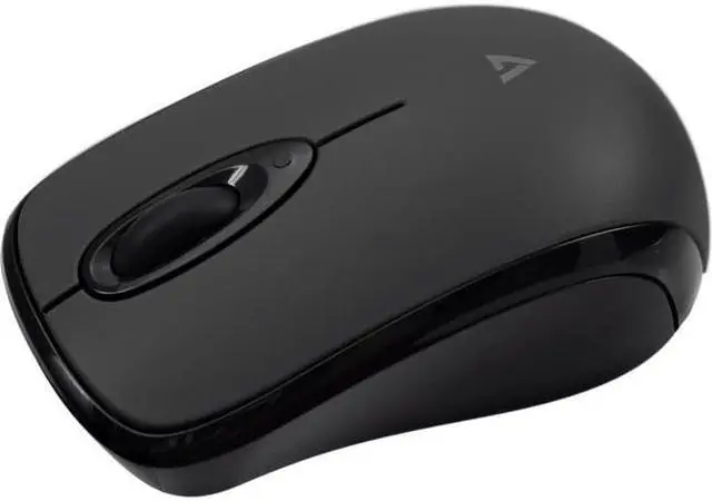 Alt view image 3 of 11 - V7 Bluetooth 5.2 Compact Mouse - Black, Works with Chromebook Certified - Optical - Wireless - Bluetooth - Black - 1000 dpi - 3 Button(s) - Symmetrical