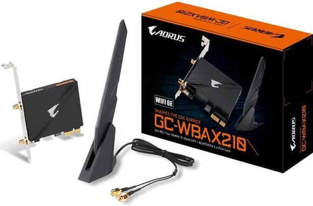 Alt view image 3 of 4 - Gigabyte GC-WBAX210 (2x2 802.11ax tri-band WIFI + Bluetooth 5.2 PCIe expansion card