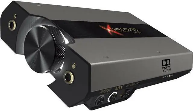 Alt view image 11 of 19 - Sound BlasterX G6 Hi-Res 130db 32bit/384kHz Gaming DAC
