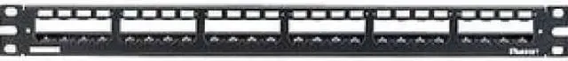 Alt view image 5 of 5 - Panduit CP24WSBLY 24-Port Mini-Com All Metal Shielded Patch Panel with Strain Relief Bar, 1RU