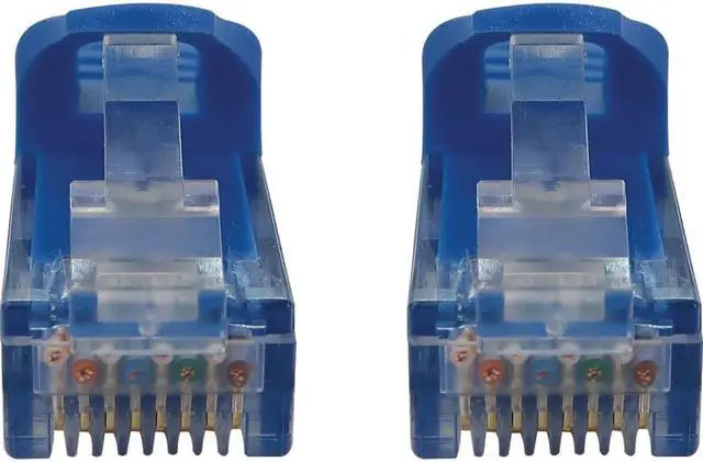 Alt view image 4 of 12 - Tripp Lite Cat6a 10G Snagless Molded UTP Ethernet Cable (RJ45 M/M), PoE, Blue, 6 ft. (1.8 m) - 6 ft Category 6a Network Cable for Network Device, Switch, Patch Panel, Server, Router, Hub, Computer, Pr