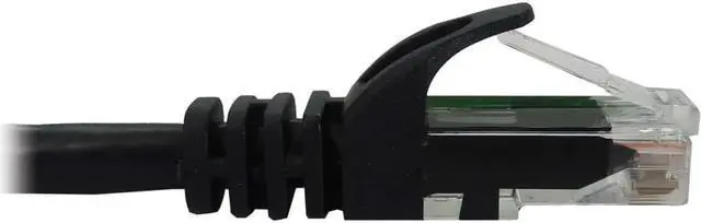 Alt view image 3 of 6 - Tripp Lite Cat6a 10G Snagless Molded UTP Ethernet Cable (RJ45 M/M), PoE, Black, 6 ft. (1.8 m) - 6 ft Category 6a Network Cable for Network Device, Switch, Patch Panel, Server, Router, Hub, Printer, Co