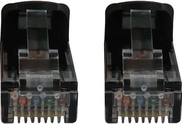 Alt view image 3 of 12 - Tripp Lite Cat6a 10G Snagless Molded UTP Ethernet Cable (RJ45 M/M), PoE, Black, 15 ft. (4.6 m) - 15 ft Category 6a Network Cable for Network Device, Switch, Patch Panel, Server, Router, Hub, Printer,