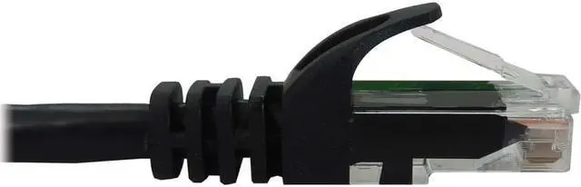 Alt view image 4 of 12 - Tripp Lite Cat6a 10G Snagless Molded UTP Ethernet Cable (RJ45 M/M), PoE, Black, 15 ft. (4.6 m) - 15 ft Category 6a Network Cable for Network Device, Switch, Patch Panel, Server, Router, Hub, Printer,