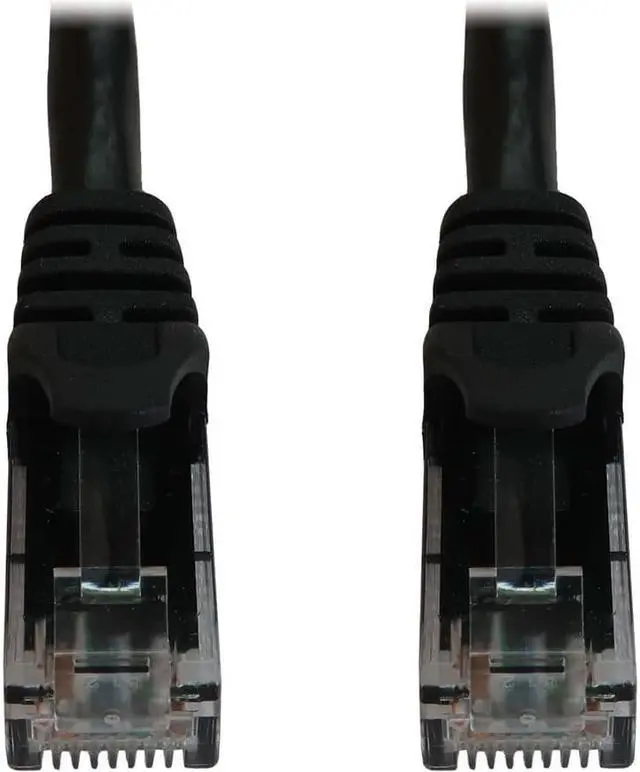 Alt view image 5 of 12 - Tripp Lite Cat6a 10G Snagless Molded UTP Ethernet Cable (RJ45 M/M), PoE, Black, 15 ft. (4.6 m) - 15 ft Category 6a Network Cable for Network Device, Switch, Patch Panel, Server, Router, Hub, Printer,