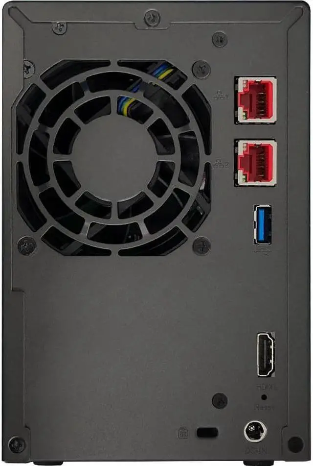 Alt view image 13 of 14 - Asustor Lockerstor 2 Gen 2 AS6702T 2 Bay NAS, Quad-Core 2.0GHz CPU, Dual 2.5GbE Ports, 4GB RAM DDR4, Four M.2 SSD Slots (Diskless)