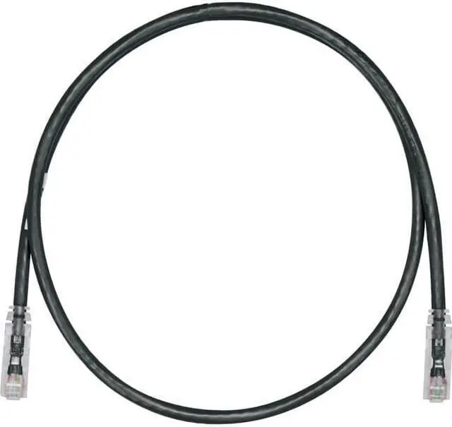 Alt view image 6 of 6 - Panduit 4ft Cat.6 U/UTP Network Cable Black UTPSP4BLY