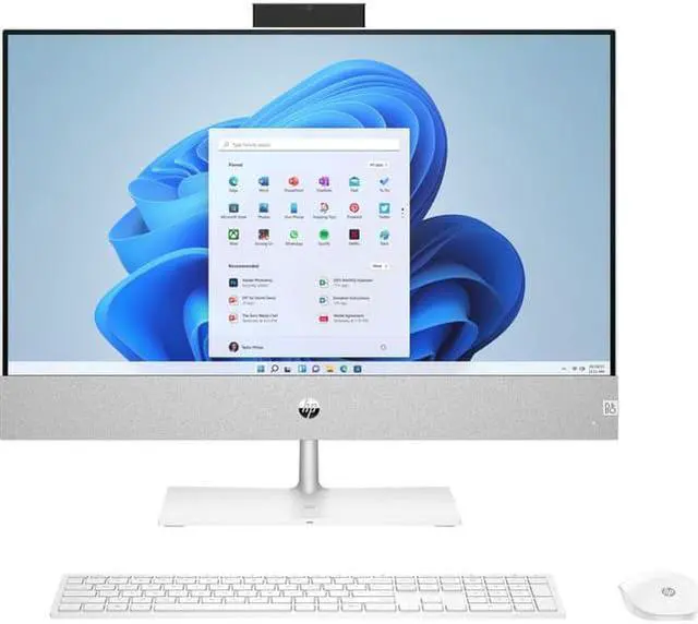 Alt view image 11 of 15 - HP Pavilion 23.8 inch All-in-One Desktop PC, Intel Core i7-12700T Processor, Intel UHD Graphics 770, 16 GB Memory RAM, 1 TB 7200RPM SATA Hard Drive, Windows 11 Home (24-ca1180, Snowflake White)