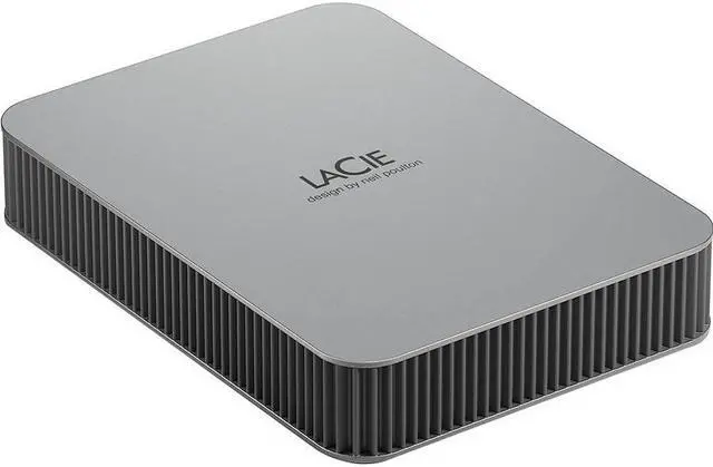 Alt view image 8 of 19 - LaCie Mobile Drive STLP5000400 5TB USB-C Portable Hard Drive Moon Silver