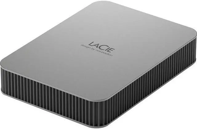 Alt view image 7 of 19 - LaCie Mobile Drive STLP5000400 5TB USB-C Portable Hard Drive Moon Silver