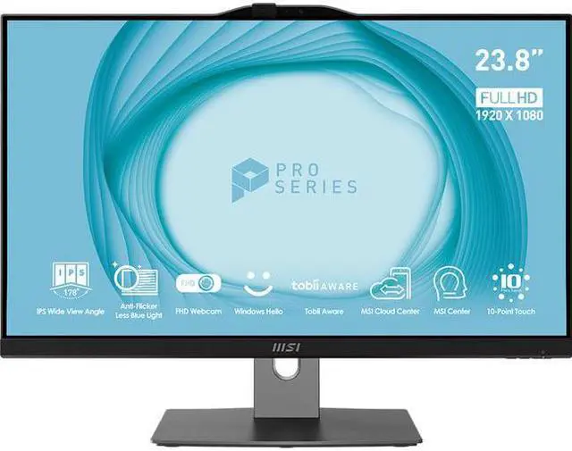 Alt view image 6 of 19 - MSI All-in-One Computer PRO AP243TP 12M-008US Intel Core i5-12400 8GB DDR4 500 GB M.2 SSD 23.8" Touchscreen Windows 11 Pro 64-bit