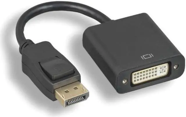 Alt view image 4 of 4 - Axiom DisplayPort Male to DVI-I Dual Link Female Adapter (Black) - DPMDVIFK-AX