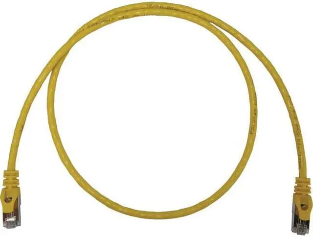 Alt view image 3 of 6 - Tripp Lite Cat6a 10G Snagless Shielded Slim STP Ethernet Cable (RJ45 M/M), PoE, Yellow, 3 ft. (0.9 m) - 3 ft Category 6a Network Cable for Network Device, Server, Switch, Router, Hub, Printer, Compute