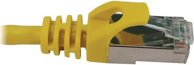 Alt view image 5 of 6 - Tripp Lite Cat6a 10G Snagless Shielded Slim STP Ethernet Cable (RJ45 M/M), PoE, Yellow, 3 ft. (0.9 m) - 3 ft Category 6a Network Cable for Network Device, Server, Switch, Router, Hub, Printer, Compute
