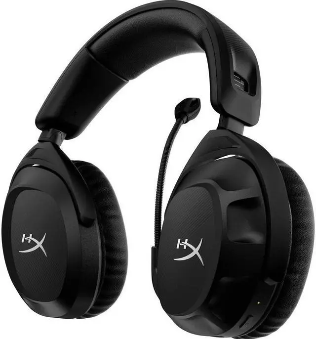 Alt view image 5 of 15 - HyperX Cloud Stinger 2 - Wireless Gaming Headset – Compatible with PC. Noise-cancelling Swivel-to-mute Microphone, Comfortable Memory Foam, UP to 20 hours of battery life, Black