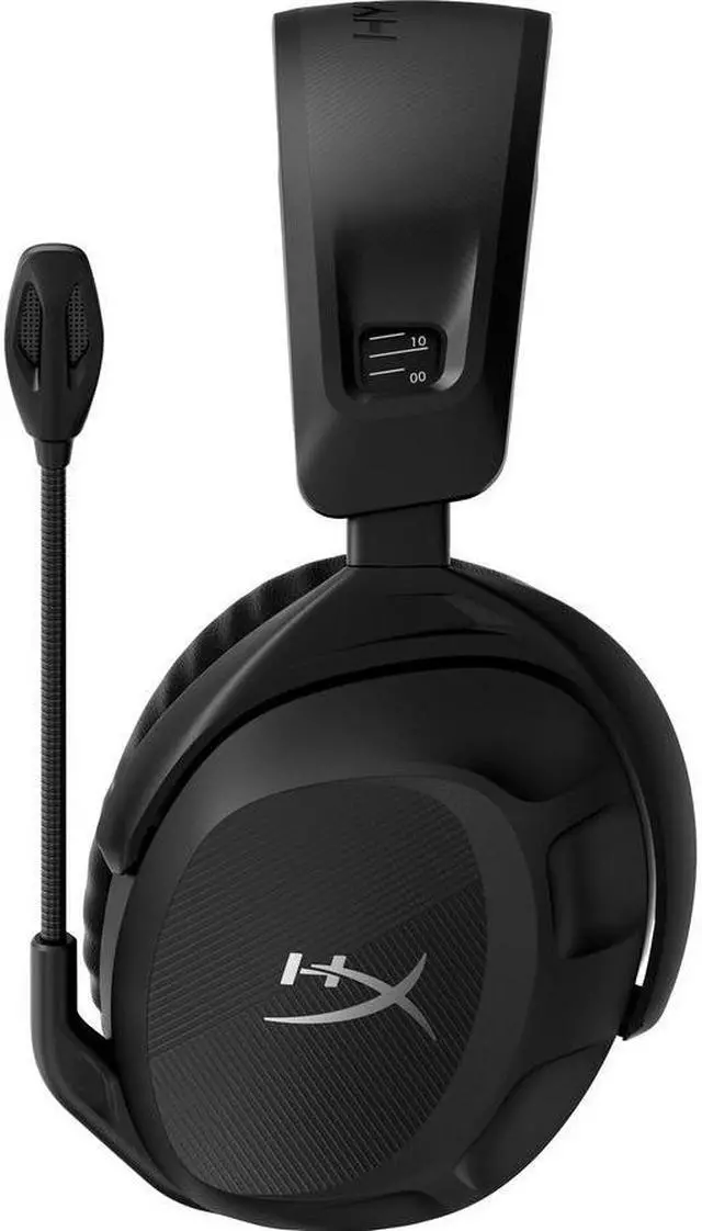 Alt view image 4 of 15 - HyperX Cloud Stinger 2 - Wireless Gaming Headset – Compatible with PC. Noise-cancelling Swivel-to-mute Microphone, Comfortable Memory Foam, UP to 20 hours of battery life, Black