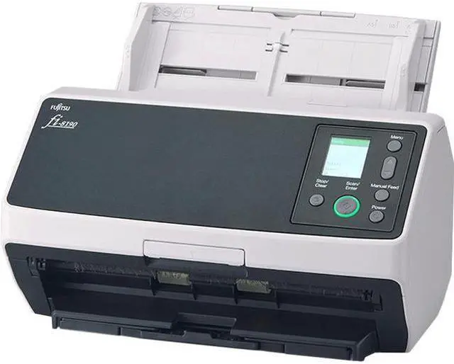 Alt view image 8 of 15 - Ricoh fi-8190 PA03810-B005 24 bit CIS x 2 (front x 1, back x 1) 600 dpi ADF (Automatic Document Feeder) / Manual Feed, Duplex Document Scanner