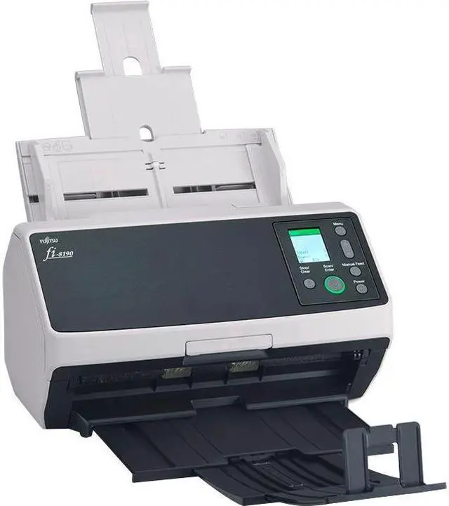 Alt view image 9 of 15 - Ricoh fi-8190 PA03810-B005 24 bit CIS x 2 (front x 1, back x 1) 600 dpi ADF (Automatic Document Feeder) / Manual Feed, Duplex Document Scanner