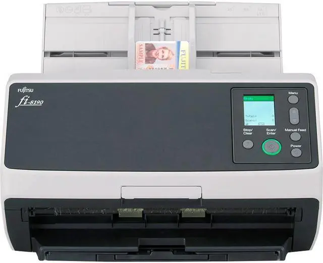 Alt view image 13 of 15 - Ricoh fi-8190 PA03810-B005 24 bit CIS x 2 (front x 1, back x 1) 600 dpi ADF (Automatic Document Feeder) / Manual Feed, Duplex Document Scanner