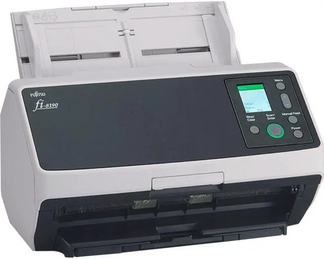 Alt view image 11 of 15 - Ricoh fi-8190 PA03810-B005 24 bit CIS x 2 (front x 1, back x 1) 600 dpi ADF (Automatic Document Feeder) / Manual Feed, Duplex Document Scanner