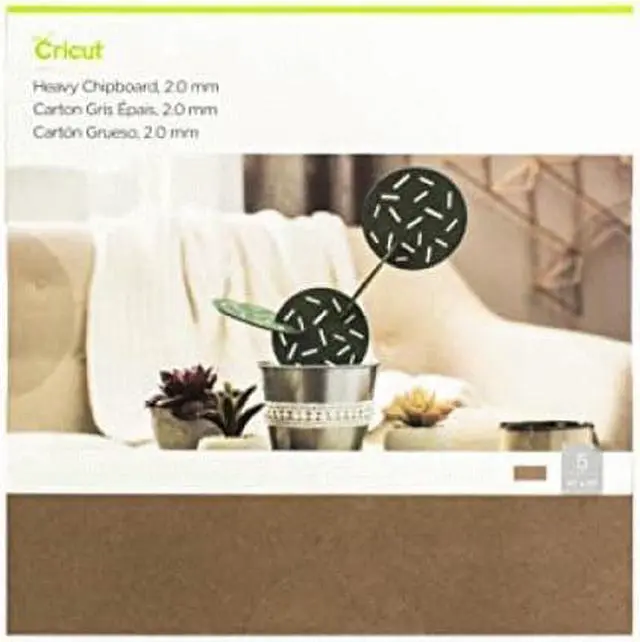 Alt view image 2 of 4 - Cricut Heavy Chipboard Brown | 5 chipboards (2.0mm) 11"x11" 2004854