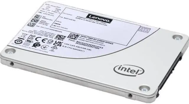 Alt view image 2 of 4 - Lenovo S4620 960 GB Rugged Solid State Drive - 3.5" Internal - SATA (SATA/600) - Mixed Use - Server Device Supported - 4 DWPD - 7270.40 TB TBW - 550 MB/s Maximum Read Transfer Rate - Hot Swappabl