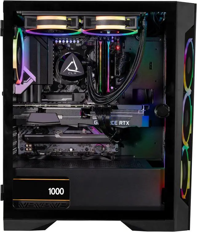 Alt view image 9 of 13 - CLX SET Gaming Desktop - AMD Ryzen 9 7900X 4.7GHz 12-Core, GeForce RTX 4090 24GB GDDR6X Graphics, 32GB DDR5 Memory,  1TB NVMe M.2 SSD, 4TB HDD, WiFi, Win 11 Home 64-bit