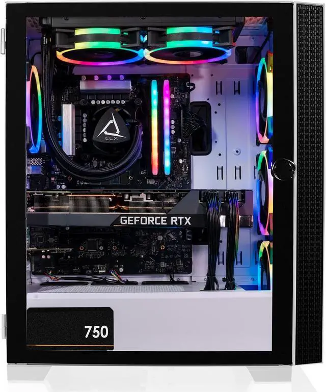 Alt view image 7 of 8 - CLX SET Gaming Desktop - Intel Core i7 13700KF 3.4GHz 16-Core Processor, 32GB DDR5 Memory, GeForce RTX 3080 10GB GDDR6X Graphics 1TB NVMe M.2 SSD, 4TB HDD, WiFi, Win 11 Home 64-bit