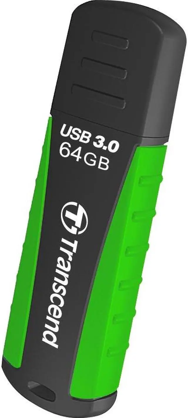 Alt view image 7 of 15 - Transcend JetFlash 810 64 GB USB 3.0 Flash Drive - Black, Green