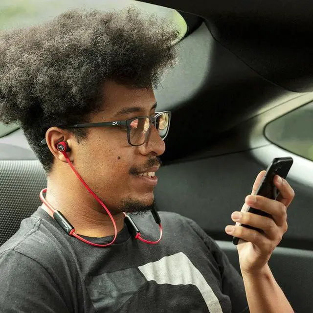 Alt view image 8 of 17 - HyperX Cloud Buds Wireless Headphones (Red-Black)