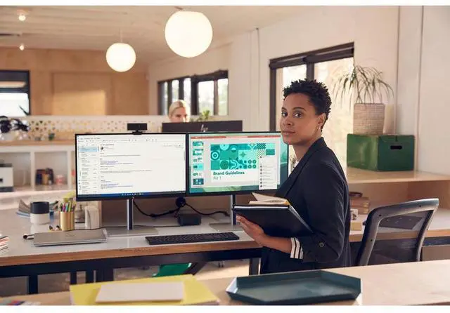 Alt view image 13 of 20 - HP E24t G5 23.8" FHD Touch Monitor 16:9 Response Time 5ms GtG Refresh Rate 75Hz Brightness 300 nits VESA Mount, Height, Pivot, Tilt, and Swivel USB-A HDMI DisplayPort - 6N6E6AA