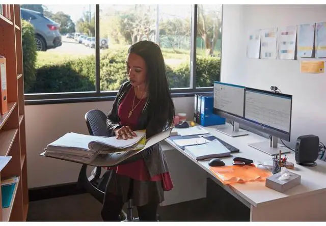 Alt view image 10 of 20 - HP E24t G5 23.8" FHD Touch Monitor 16:9 Response Time 5ms GtG Refresh Rate 75Hz Brightness 300 nits VESA Mount, Height, Pivot, Tilt, and Swivel USB-A HDMI DisplayPort - 6N6E6AA