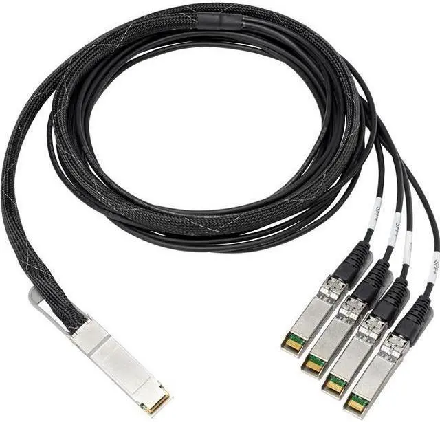 Alt view image 12 of 12 - HPE 100Gb QSFP28 to 4x25Gb SFP28 3m Direct Attach Copper Cable