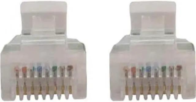 Alt view image 4 of 9 - Tripp Lite Cat6a 10G Snagless Molded Slim UTP Ethernet Cable (RJ45 M/M), PoE, White, 3 ft. (0.9 m) - 3 ft Category 6a Network Cable for Network Device, Server, Switch, Router, Hub, Printer, Computer,