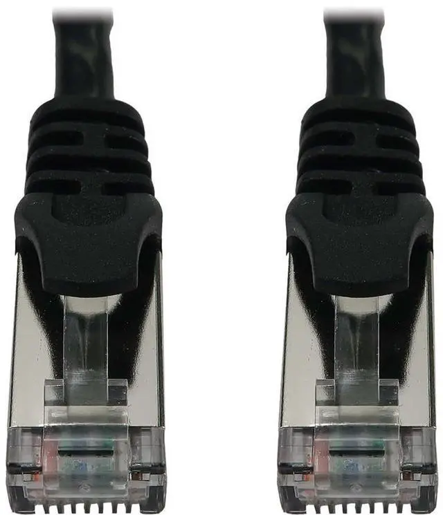 Alt view image 3 of 9 - Eaton Tripp Lite Series Cat6a 10G Snagless Shielded Slim STP Ethernet Cable RJ45 M/M PoE Black 1 ft. 0.3 m