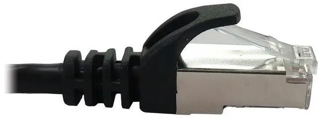 Alt view image 4 of 9 - Eaton Tripp Lite Series Cat6a 10G Snagless Shielded Slim STP Ethernet Cable RJ45 M/M PoE Black 1 ft. 0.3 m