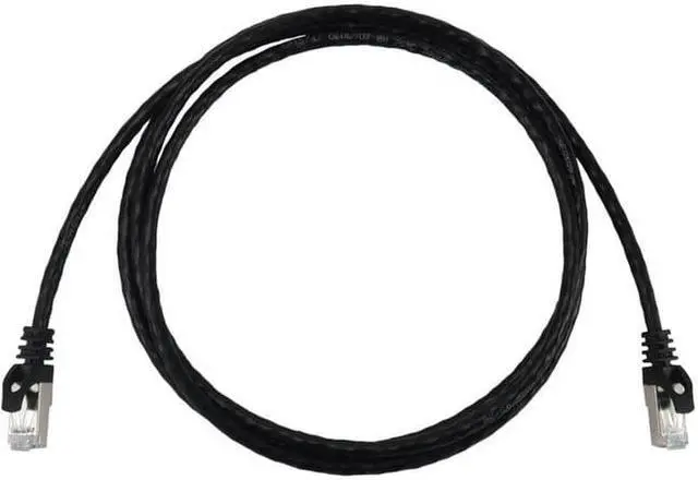 Main image of Tripp Lite Cat6a 10G Snagless Shielded Slim STP Ethernet Cable (RJ45 M/M), PoE, Black, 5 ft. (1.5 m) - 5 ft Category 6a Network Cable for Network Device, Server, Switch, Router, Hub, Printer, Computer