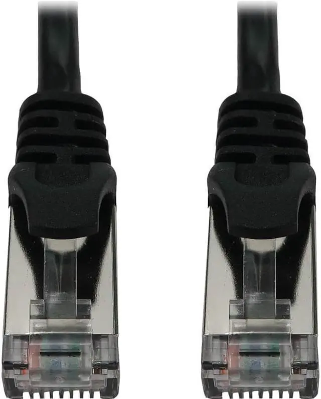 Alt view image 4 of 4 - Tripp Lite Cat6a 10G Snagless Shielded Slim STP Ethernet Cable (RJ45 M/M), PoE, Black, 5 ft. (1.5 m) - 5 ft Category 6a Network Cable for Network Device, Server, Switch, Router, Hub, Printer, Computer