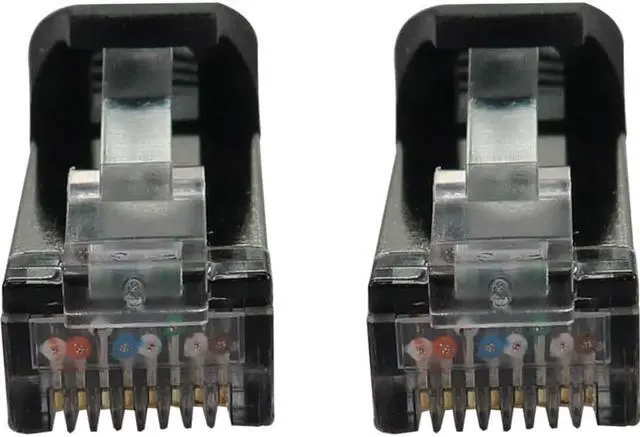 Alt view image 2 of 4 - Tripp Lite Cat6a 10G Snagless Shielded Slim STP Ethernet Cable (RJ45 M/M), PoE, Black, 5 ft. (1.5 m) - 5 ft Category 6a Network Cable for Network Device, Server, Switch, Router, Hub, Printer, Computer