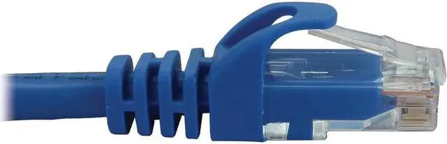 Alt view image 2 of 6 - Tripp Lite Cat6a 10G Snagless Molded UTP Ethernet Cable (RJ45 M/M), PoE, Blue, 2 ft. (0.6 m) - 2 ft Category 6a Network Cable for Network Device, Switch, Patch Panel, Server, Router, Hub, Printer, Com