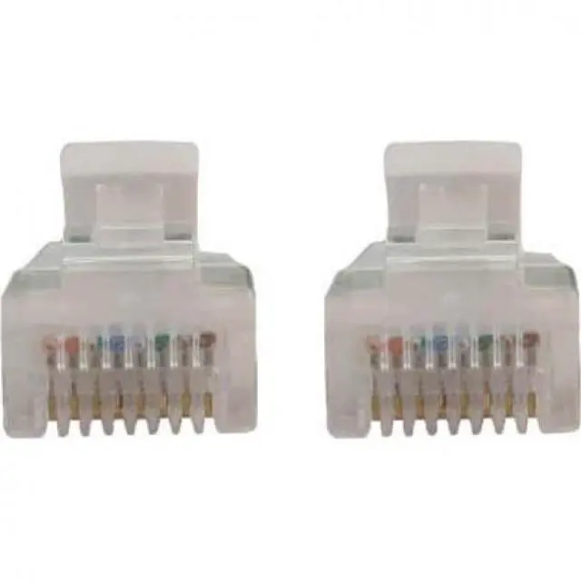 Alt view image 2 of 5 - Tripp Lite Cat6a 10G Snagless Molded Slim UTP Ethernet Cable (RJ45 M/M), PoE, White, 15 ft. (4.6 m) - 15 ft Category 6a Network Cable for Network Device, Server, Switch, Router, Hub, Printer, Computer