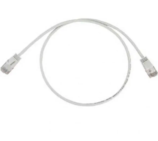 Alt view image 3 of 5 - Tripp Lite Cat6a 10G Snagless Molded Slim UTP Ethernet Cable (RJ45 M/M), PoE, White, 15 ft. (4.6 m) - 15 ft Category 6a Network Cable for Network Device, Server, Switch, Router, Hub, Printer, Computer
