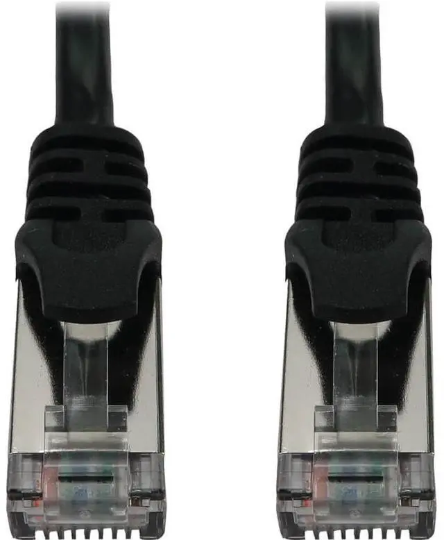 Alt view image 3 of 4 - Tripp Lite Cat6a 10G Snagless Shielded Slim STP Ethernet Cable (RJ45 M/M), PoE, Black, 6 ft. (1.8 m) - 6 ft Category 6a Network Cable for Network Device, Server, Switch, Router, Hub, Printer, Computer