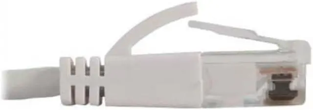Alt view image 4 of 5 - Tripp Lite Cat6a 10G Snagless Molded Slim UTP Ethernet Cable (RJ45 M/M), PoE, White, 20 ft. (6.1 m) - 20 ft Category 6a Network Cable for Network Device, Server, Switch, Router, Hub, Printer, Computer