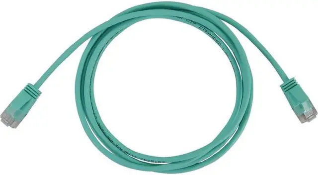 Alt view image 4 of 4 - Tripp Lite Cat6a 10G Snagless Molded Slim UTP Ethernet Cable (RJ45 M/M), PoE, Aqua, 6 in. (15 cm) - 6" Category 6a Network Cable for Network Device, Server, Switch, Router, Hub, Printer, Computer