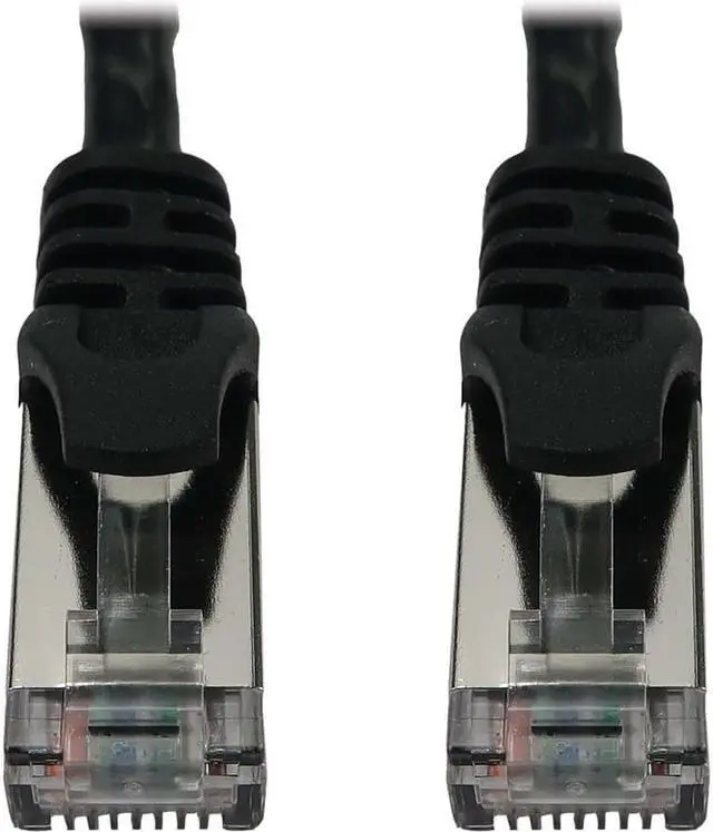 Alt view image 3 of 9 - Tripp Lite Cat6a 10G Snagless Shielded Slim STP Ethernet Cable (RJ45 M/M), PoE, Black, 3 ft. (0.9 m) - 3 ft Category 6a Network Cable for Network Device, Server, Switch, Router, Hub, Printer, Computer