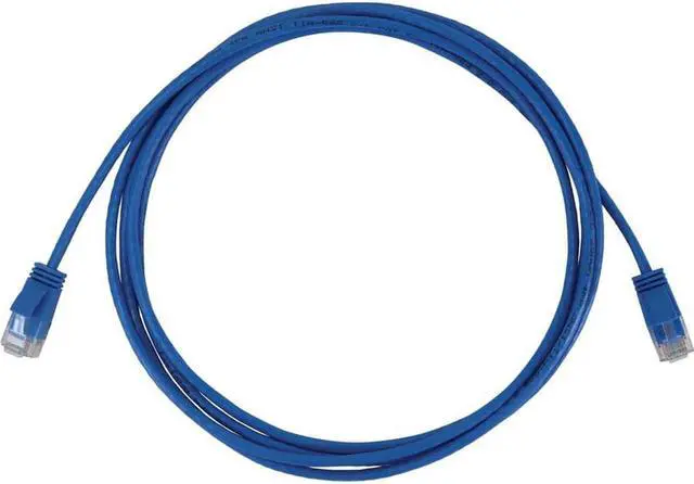 Alt view image 4 of 6 - Tripp Lite Cat6a 10G Snagless Molded Slim UTP Ethernet Cable (RJ45 M/M), PoE, Blue, 6 in. (15 cm) - 6" Category 6a Network Cable for Network Device, Server, Switch, Router, Hub, Printer, Computer